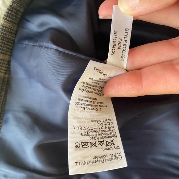 J.Crew Women’s Vivienne blazer in plaid Italian wool blend Size 8 Academia - Picture 12 of 12